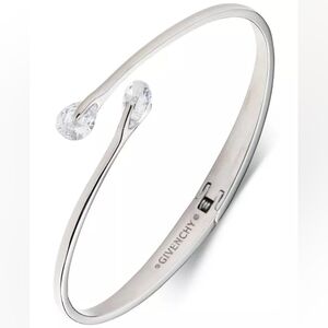 Givenchy Pear-Shape Cubic Zirconia Bypass Bangle Bracelet